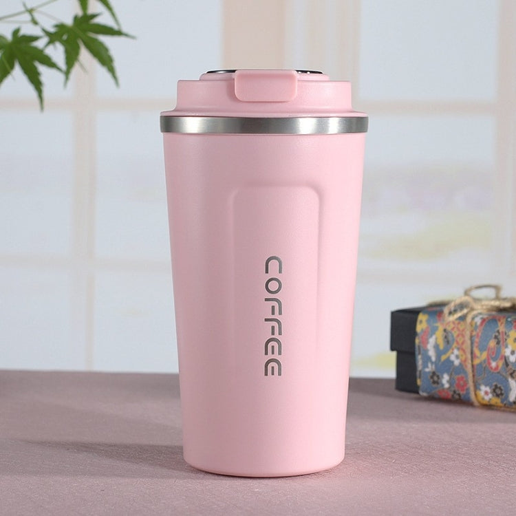 Smart Version Double Stainless steel 304 Coffee Mug Car Thermos Mug Travel Thermo Cup, 380ml Green, 380ml Blue, 380ml Pink, 380ml White, 380ml Black, 510ml White, 510ml Black, 510ml Green, 510ml Blue, 510ml Pink