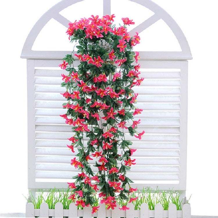 Artificial Flower Wall Hanging Lily Flower Vine Basket Flower Party Decorations