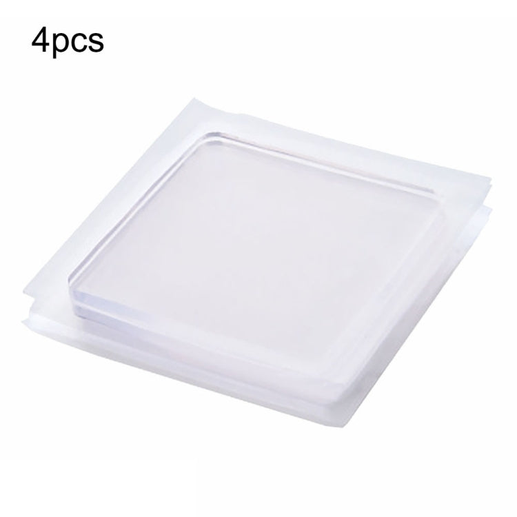 4 PCS Transparent Washing Machine Silicone Pad Anti Vibration Non-Slip Mat Shock Absorbing Pad, Shock Absorbing Silicone Pad