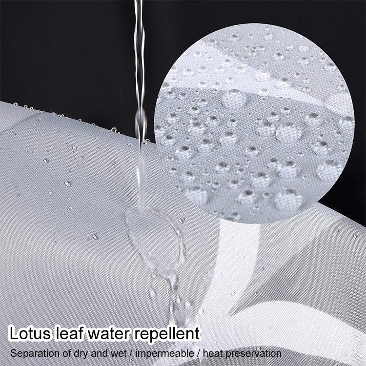 Shower Curtain Waterproof Bathroom Geometric Light Grey Bath Curtains, 80x200cm, 100x200cm, 120x180cm, 200x180cm