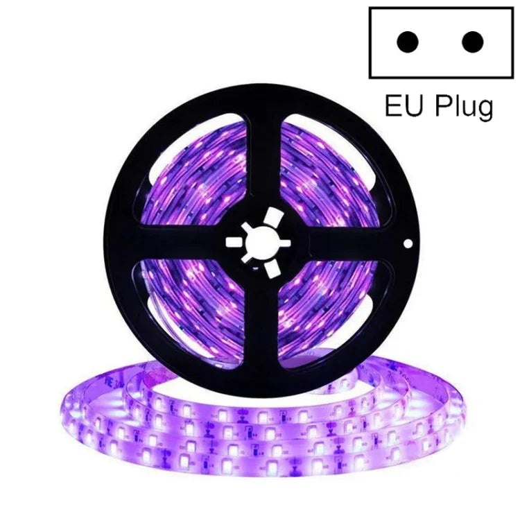 2835 SMD UV Purple Light Strip LED Lamp Decorative Light Strip, Waterproof 5m, Waterproof 10m, Bare Board 5m, Bare Board 10m