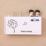 Socket Router Storage Box Set-top Box Decoration TV Cabinet Living Room Junction Box, 40.5x20.5x9.5cm, 52x25x9.5cm