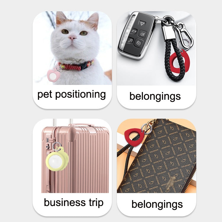 3pcs For AirTag 2nd Gen / AirTag 1st Gen Tracking Anti-Lost Locator Silicone Apple Version Case
