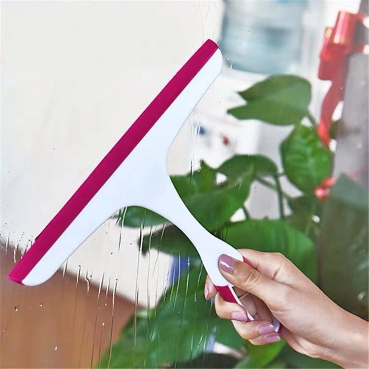Glass Window Wiper  Bathroom Glass Wiper Window Glass Cleaner Household Cleaning, Blue