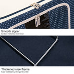 Folding Storage Box Non Woven Fabric With Zipper Moisture-proof Clothes Storage Box, 44L 50x40x22cm, 55L 50x40x28cm, 66L 50x40x33cm, 80L 60x40x32cm, 100L 60x42x40cm, 125L 70x42x40cm