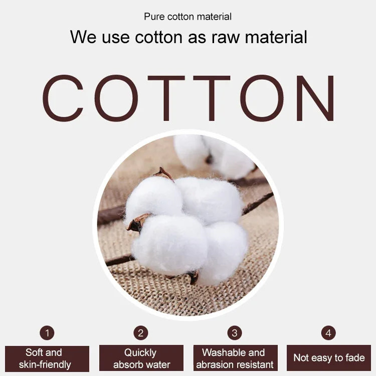 Cotton Plain Square Bath Towel Natural Environmental Protection Embroidered Bath Towel Household Towel