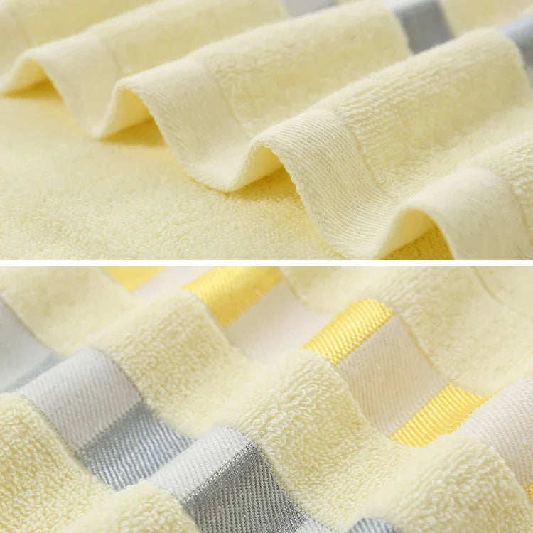 Cotton Plain Square Bath Towel Natural Environmental Protection Embroidered Bath Towel Household Towel