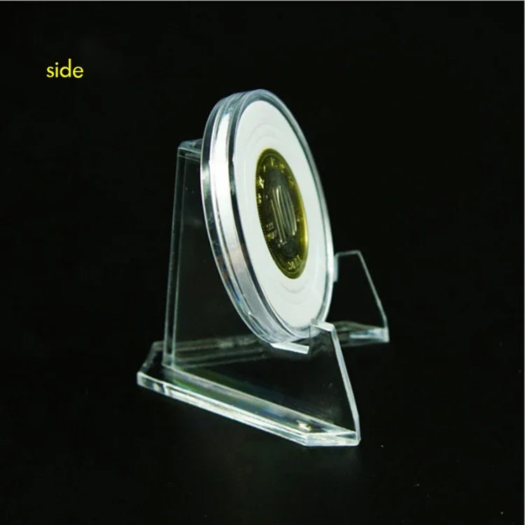 Acrylic Tripod Coin Display Badge Collection Rack, Tripod Coin Display Rack
