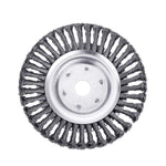 Lawn Mower Twisted Grass Wheel Steel Wire Grass Head Weeding Tray, 6 Inches, 8 Inches