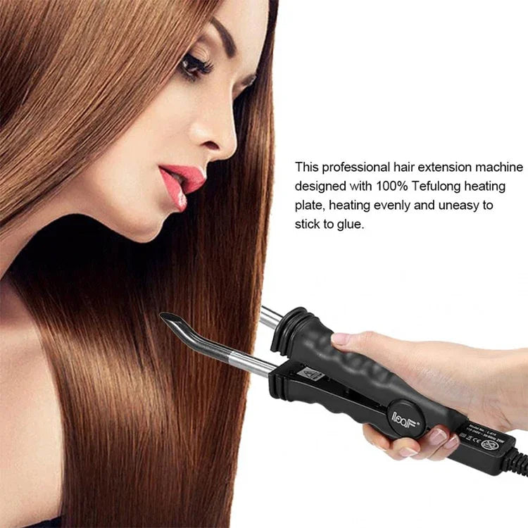 LOOF 100-240V  Nano Hair Extension Seamless Hair Extension Thermostat Hair Extension EU Plug