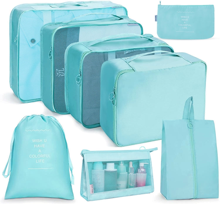 Travel Storage Bag Set Folding Storage Bag, 7 In 1, 8 In 1 Beam Mouth, 8 In 1 Cosmetic Bag, 8 In 1 Toiletry Bag, 9 In 1 Cosmetic Bag, 9 In 1 Toiletry Bag