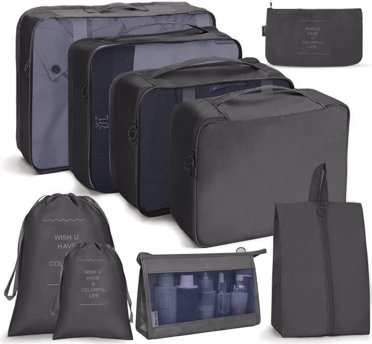 Travel Storage Bag Set Folding Storage Bag, 7 In 1, 8 In 1 Beam Mouth, 8 In 1 Cosmetic Bag, 8 In 1 Toiletry Bag, 9 In 1 Cosmetic Bag, 9 In 1 Toiletry Bag