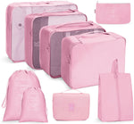 Travel Storage Bag Set Folding Storage Bag, 7 In 1, 8 In 1 Beam Mouth, 8 In 1 Cosmetic Bag, 8 In 1 Toiletry Bag, 9 In 1 Cosmetic Bag, 9 In 1 Toiletry Bag