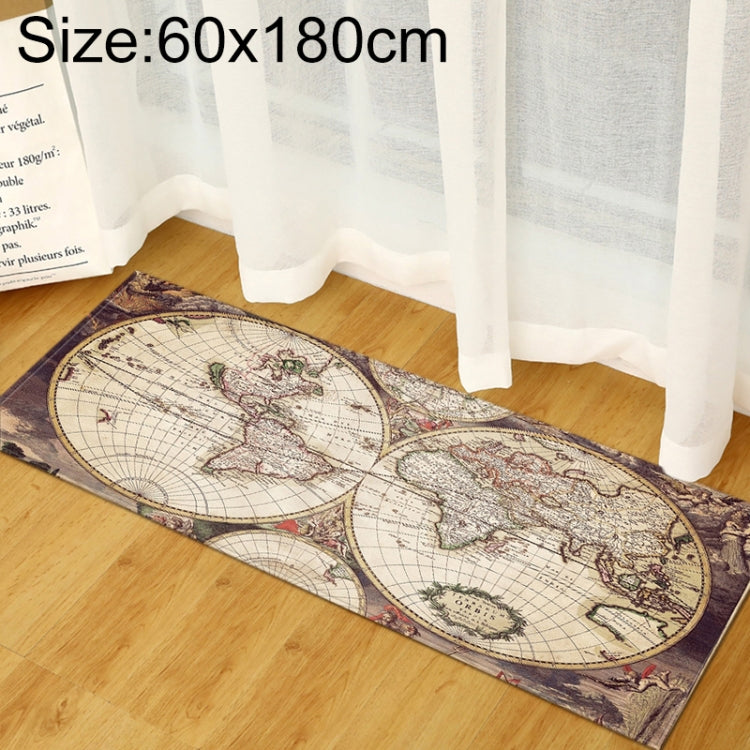 World Map Carpets Rug Bedroom Kids Baby Play Crawling Mat Memory Foam Area Rugs Carpet, 40x60cm, 40x120cm, 60x90cm, 60x180cm