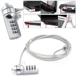 Four Digit Computer Lock Notebook Universal Anti-theft Password Lock, Diameter 3.5 mm Length 1.2 m
