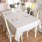 Linen Cotton Thicken Tablecloth Hem Splice Washable Coffee Dinner Table Cloth for Wedding Banquet, 90x90cm, 100x140cm, 140x140cm, 140x160cm, 140x180cm, 140x200cm, 140x220cm, 140x250cm, 100x160cm, 90x140cm, 130x180cm, 120x120cm, 120x160cm