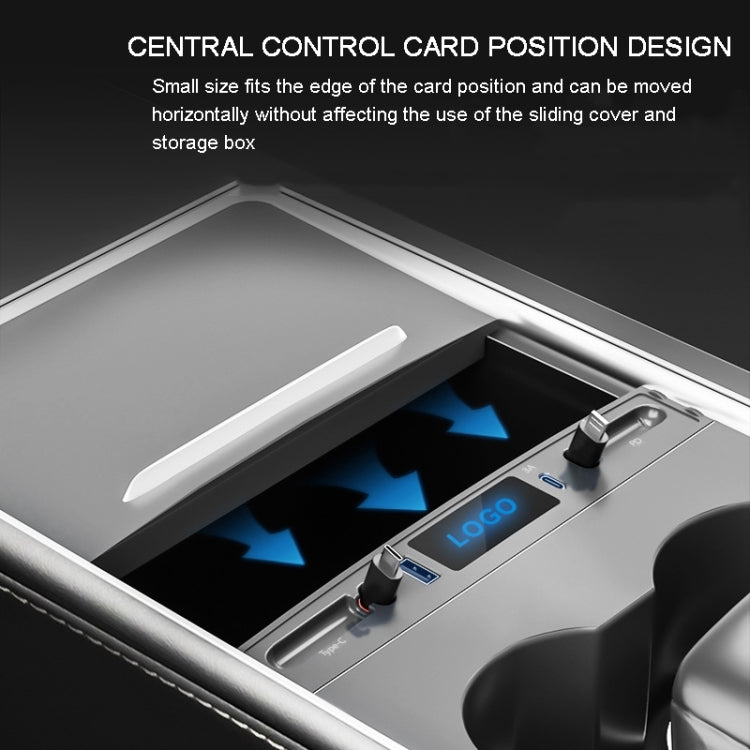 For Tesla Model 3 / Y 27W Quick Interior Charger Intelligent 8 Pin Docking Station HUB, PT-DSL-2 8 Pin