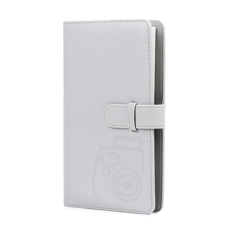 3-Inch Photo Album Holds 96 Photos PU Leather Large Capacity Storage Case with Multi-Pocket Pages