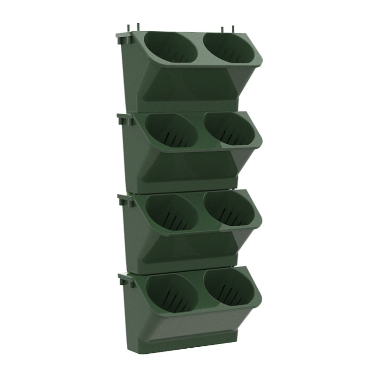 Interior Decoration Plant Wall Flower Pot Living Room Balcony Vertical Green Planting Box Stereo Combination Wall Hanging Pot, Size: 24x14x57 cm, 24x14x57cm(White), 24x14x57cm(Light Green), 24x14x57cm(Dark Green)
