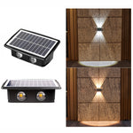 Solar Wall Lamp Outdoor Waterproof Up And Down Double-headed Spotlights, 4LED, 8LED, 6LED