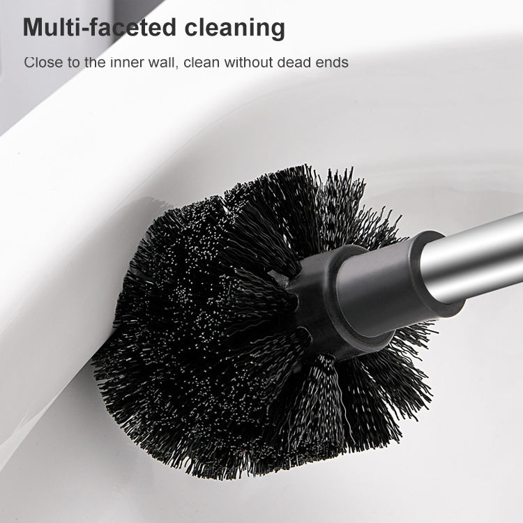 Stainless Steel Wall-mounted Home Soft Brush Toilet Brush, White, Pink, Grey