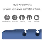 5 PCS 4 Holes Bear Silicone Desktop Data Cable Organizing And Fixing Device, 4 Holes