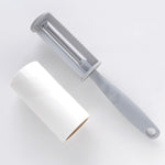 Long Handle Tearable Roller Sticky Paper Household Coat Sticky Hair Artifact, White, Gray, Apricot