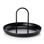 Round Handheld Portable Tray Porch Sundries Small Objects Desktop Storage Tray
