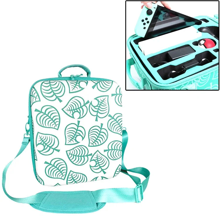 Animal Forest Friends Themed Game Machine Storage Bag For Switch, Vertical section A