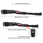 Bicycle Mountain Bike 26 Inch Aluminum Alloy Single Support Car Ladder Foot Support Parking Rack, 26 Inch Black