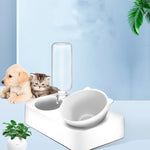 Pet Bowl Anti-tipping Automatic Drinking Water Feeding Bowl, Small