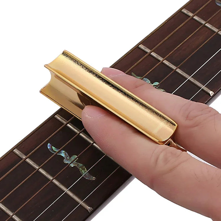Metal Zinc Alloy Solid Guitar Slider Folk Slide Block, Metal 70mm(Silver), Metal 70mm(Gold)