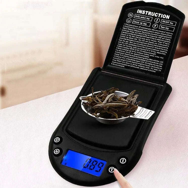 Precision Palm Scale Gold Silver Jewelry Scale Pocket Scale, Specification:200g/0.01g, 200g/0.01g  :Without Battery