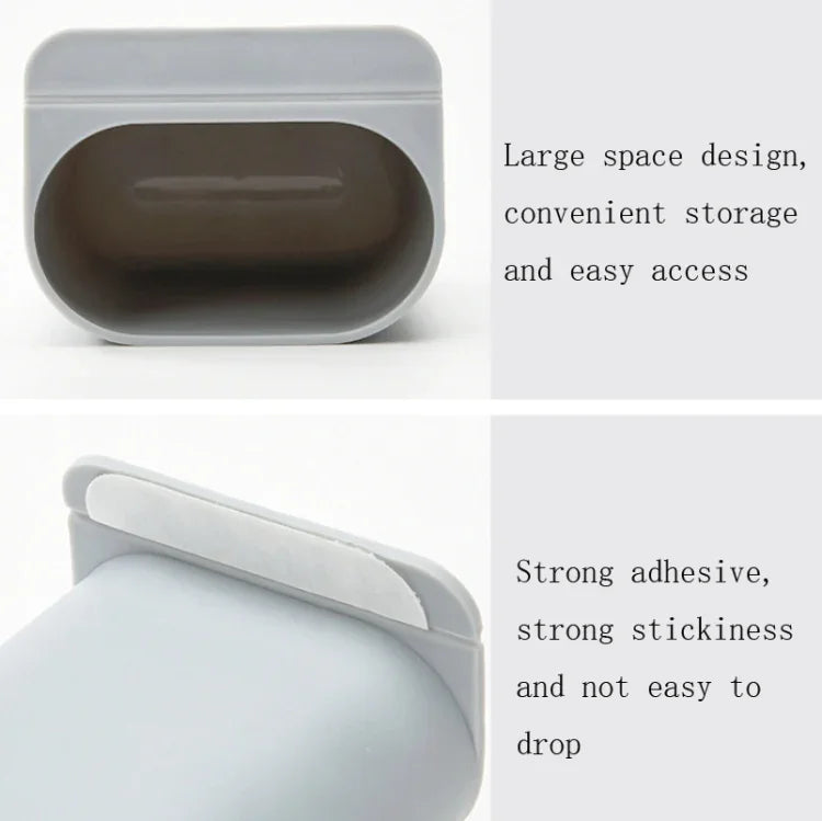 Sticky Pen Holder Desktop Can Hang Pen Case Office Stationery Storage And Sorting Box Random Colour, Pen Holder