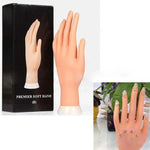 Manicure Practice Artificial Hand Model Simulated Hand Display Model, Positionable, Not Bendable