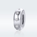 S925 Sterling Silver Zircon Beaded DIY Bracelet Accessories