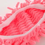 2pcs Chenille Lazy Mopping Shoe Cover Clean Floor Removable and Washable Mop Random Colour, Floor Mop