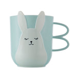 Creative Cute Mouthwash Cup Household Brushing Cup Plastic Children Cup with Handle, Nordic Powder, Nordic Grey, Nordic Blue