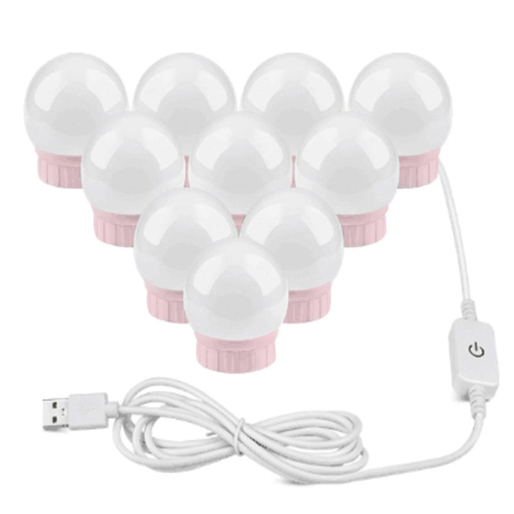Mirror Front Light Dimmable Makeup Mirror USB Touch Control Light, 2 LEDs, 6  LEDs, 10  LEDs, 14  LEDs