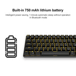 RK61 61 Keys Bluetooth / Wireless Dual Modes Tablet Mobile Gaming Mechanical Keyboard, Cable Length: 1.5m, Tea Shaft, Green Shaft, Red Shaft