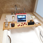Bathtub Wine Mobile Phone Tablet Stand Bathtub Shelf Tray Shelf Rack, Wine Mobile Phone Tablet Stand