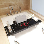 Bathroom Multifunctional Retractable Bathtub Shelf Rack, Single Box, Double Box