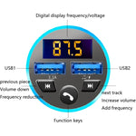 Halo Car MP3 Bluetooth Player Car Charger Car FM Transmitter 3.1A Car Charger, Elegant Black, Tyrant Gold, Snow Silver