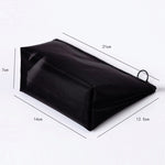 Black Transparent Mesh Cosmetic Bag Three-piece Large Capacity Travel Cosmetic Storage Bag, Three-piece Storage Bag