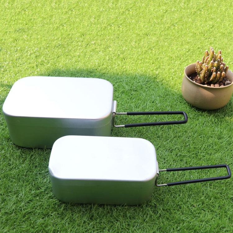 Outdoor Travel Camping Camping Lunch Box Portable Foldable Aluminum Lunch Box Retro Lunch Box Small, Lunch Box And Steaming Rack