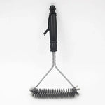 12 inch BBQ Brush Stainless Steel Wire Bristles Cleaning Brushes with Handle, 12 inch