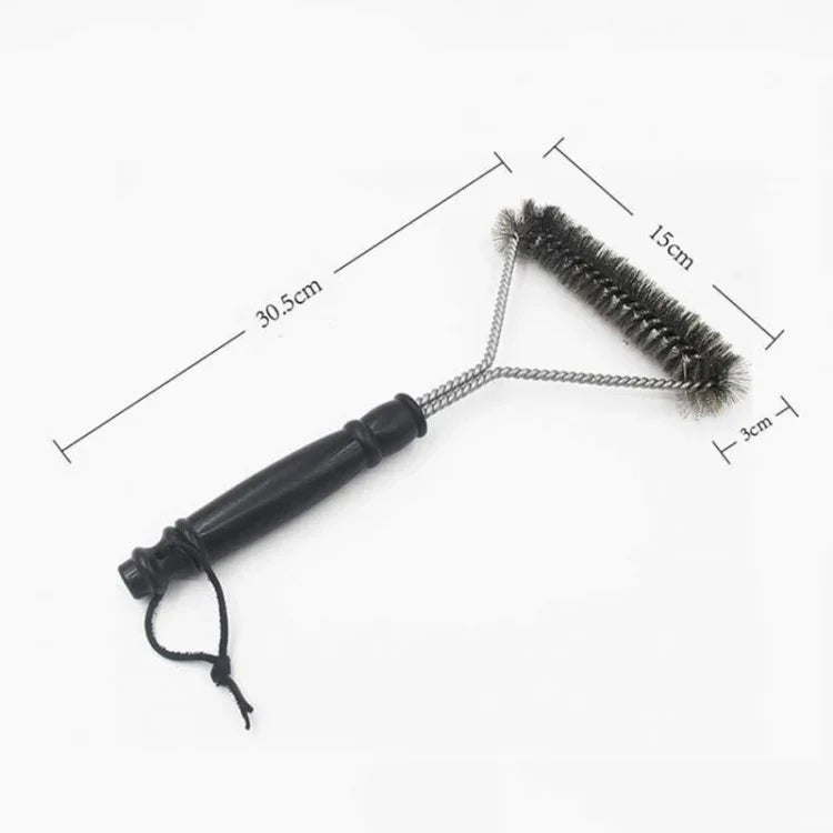 12 inch BBQ Brush Stainless Steel Wire Bristles Cleaning Brushes with Handle, 12 inch