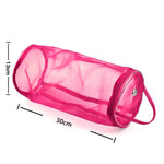 Mesh Bag DIY Hand Weaving Tools Yarn Storage Knitting Bag Organizer Hollow Yarn Bag, Big Rose Red, Big Purple, Small Rose Red, Small Purple, Small Beige, Small Pink