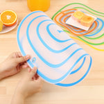 6 PCS Kitchen Chopping Blocks Flexible Transparent PP Cutting Boards, S(20x14.8cm), M(30.5x23.5cm), L(42x31.5cm)