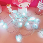 LED Fairy Lights Love Heart Lantern Navidad String Lights Holiday Lighting Bedroom Home Decoracion, 3m 20LEDs